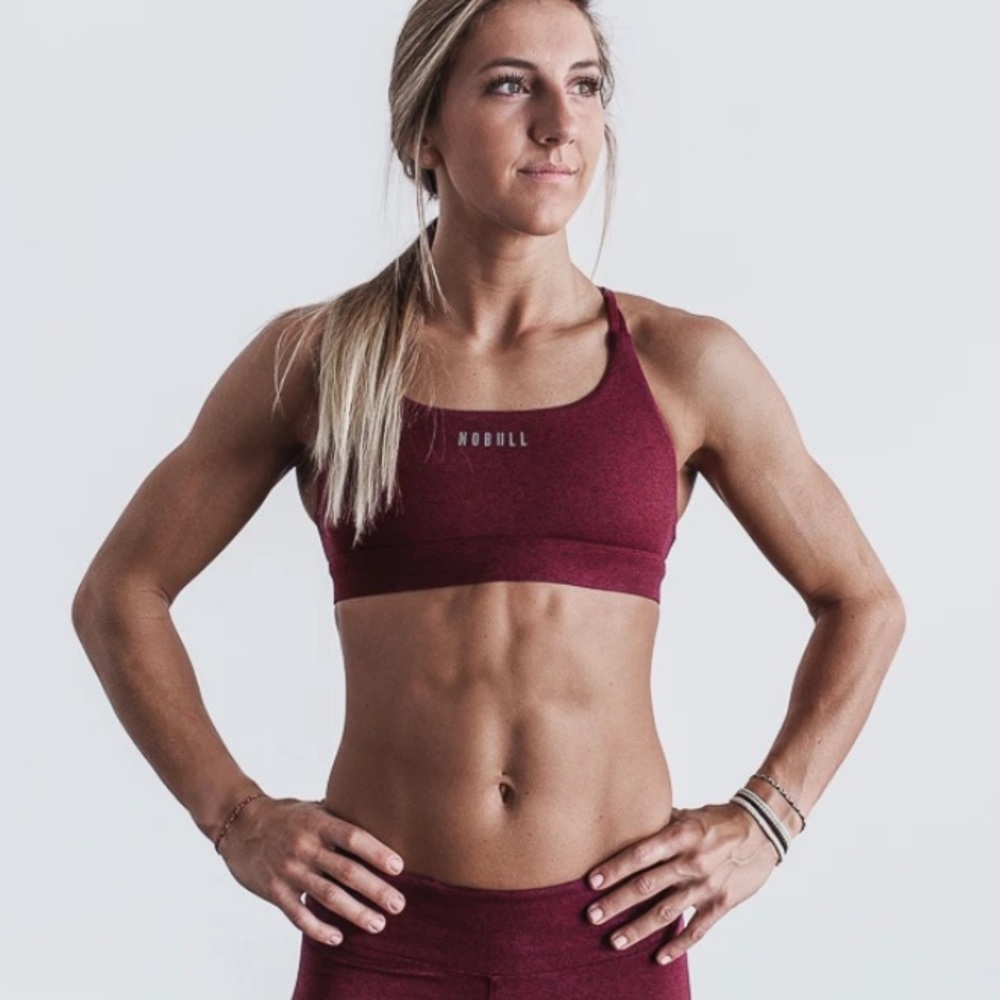 Nobull sports bra (plush heather)